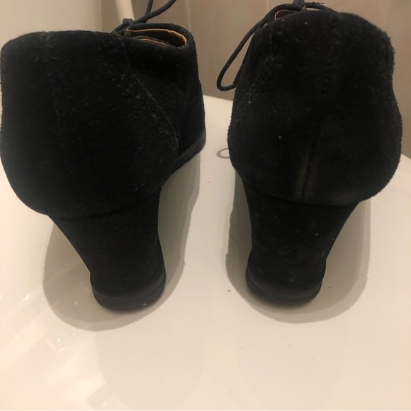 Ellen Tracy Active suede wedge oxfords size 10 - Picture 4 of 9